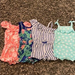 4 Adorable Rompers bundle